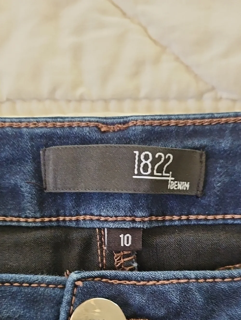 1822 'Butter' Denim Skinny Jeans- Size 10 - Picture 7 of 7
